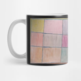 Pastel Colour Art Checkered Style design Mug